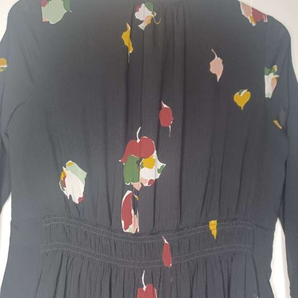 Madewell Black Dress with Colorful Floral Design - Picture 4 of 12